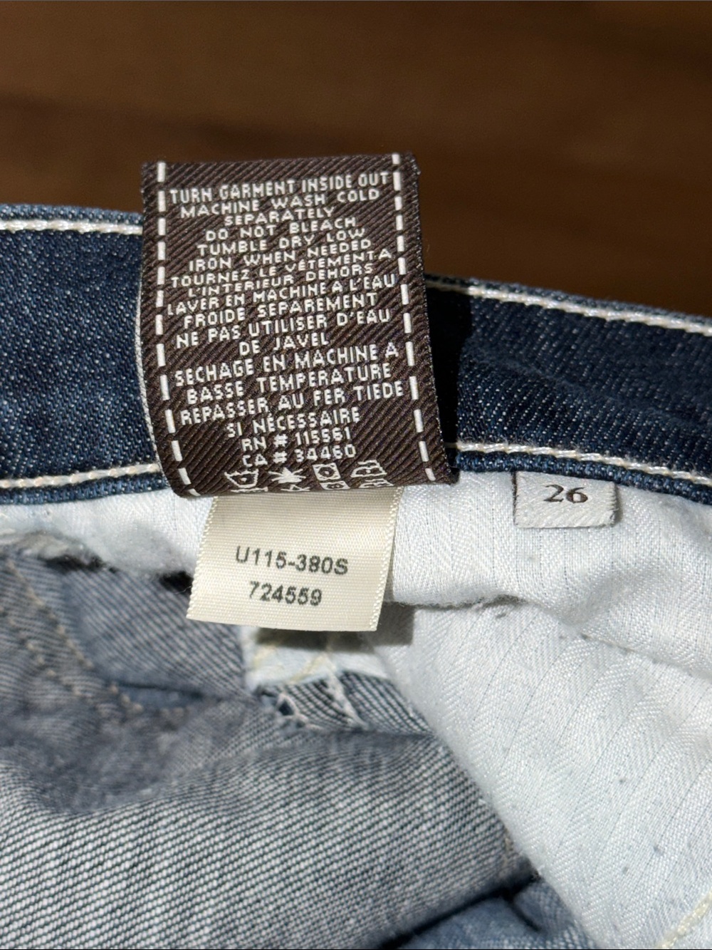 7 For All Mankind Size 26 Dojo Jeans Made In USA Sexy Denim Coastal Cowgirl Farm - Picture 7 of 16